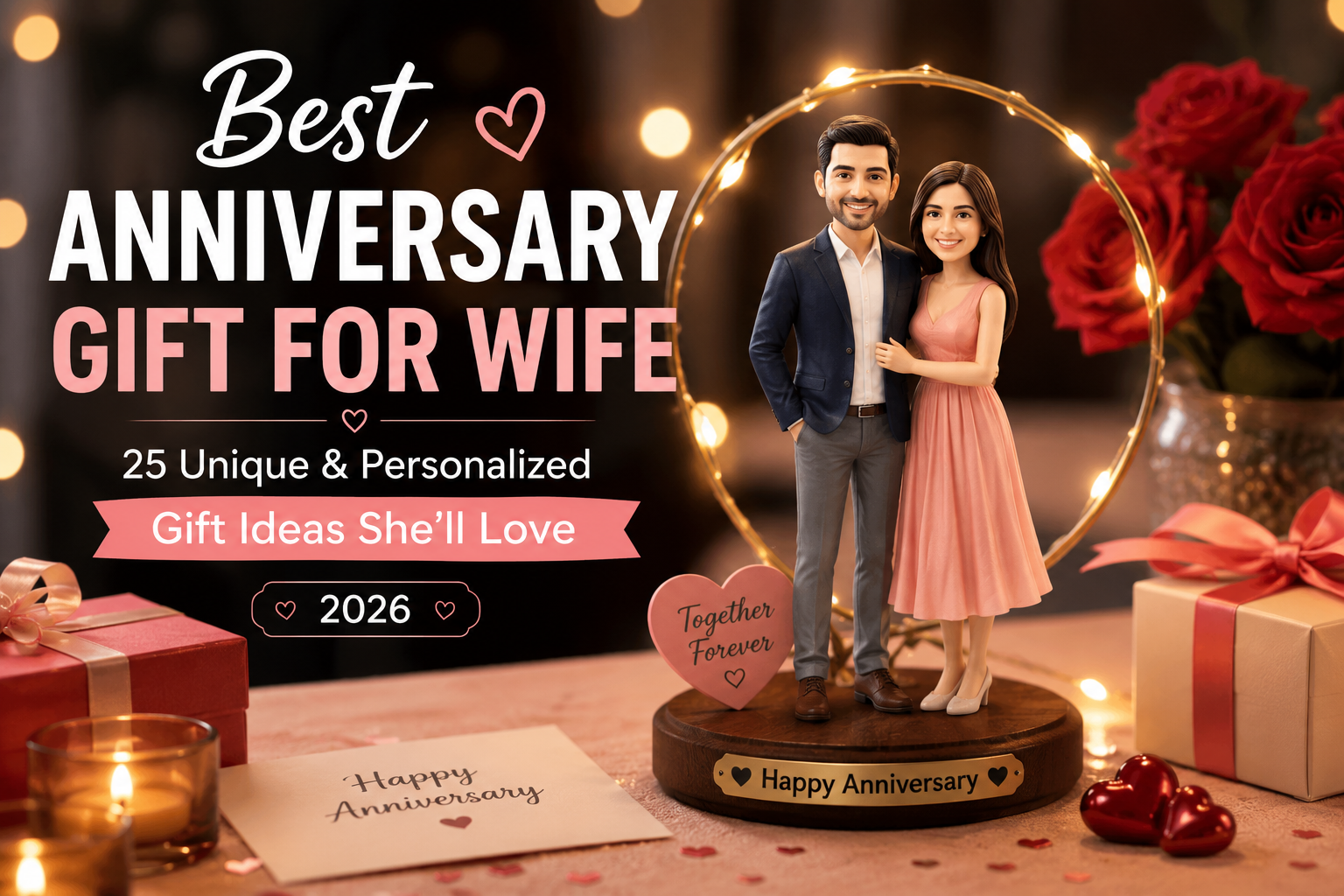Best Anniversary Gift for Wife (2026) – 25 Unique & Personalized Gift Ideas She'll Love